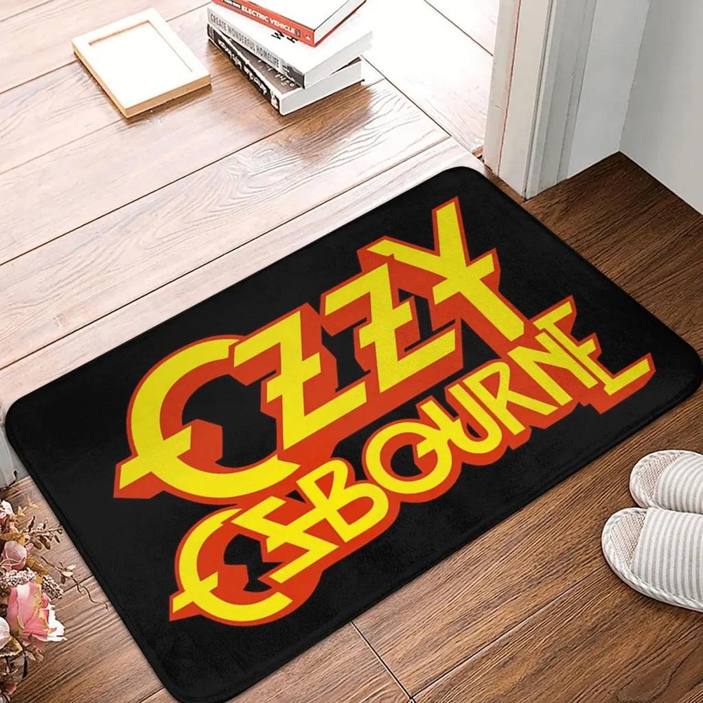 Tappetino Ozzy Osbourne Logo - Design Audace Giallo e Rosso per Ingressi, Perfetto per Fan di Musica e Appassionati di Arredamento Rock