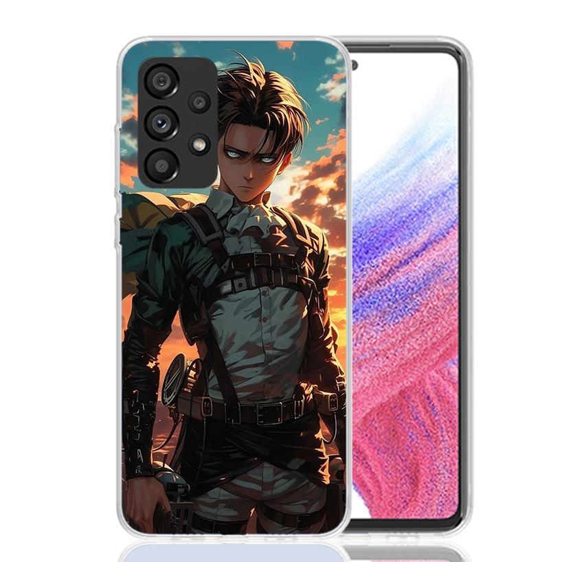 A-Attack on T-Titan Levi Phone Case For Samsung Galaxy A17 A16 A14 A15 A13 A57 A56 A54 A55 A53 A37 A36 A34 A35 A33 A26 A24 A25 A