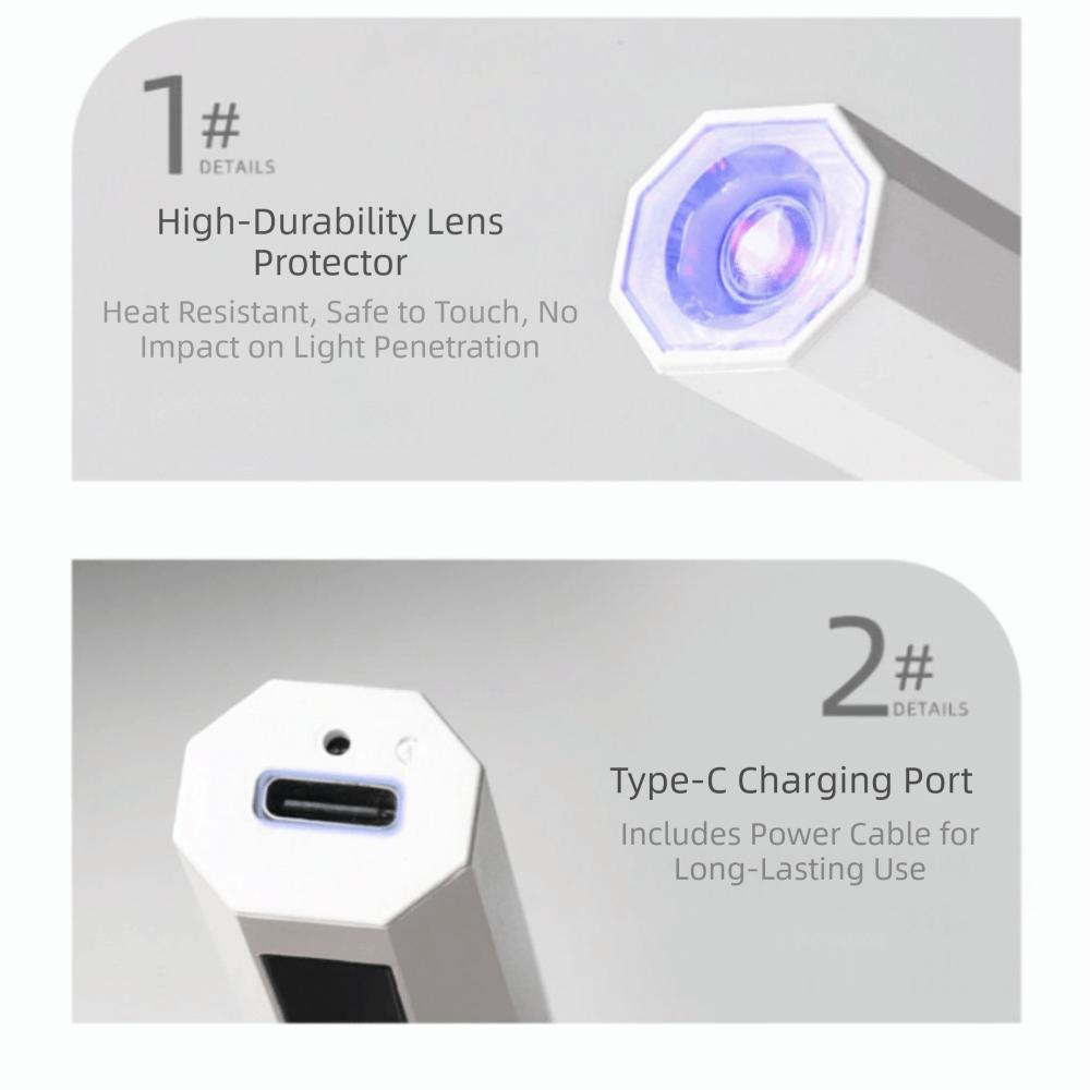 One-Inch Manicure Lamp Stand One-Hole Wearable Heating Lamp  For Attaching Nail Polish