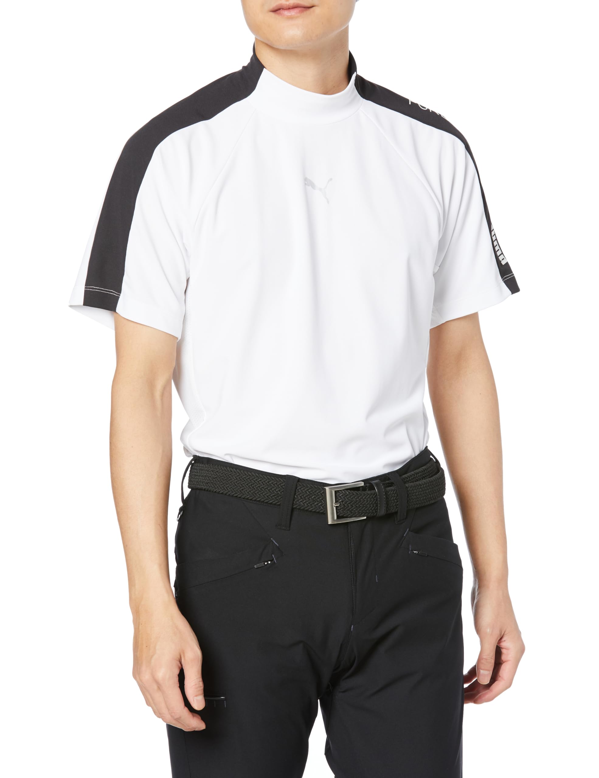 

PUMA Golf Shirt GOLF Golf PF Stretch Line Tech Cut White Glow Moc/Short Sleeve/627606 Men s