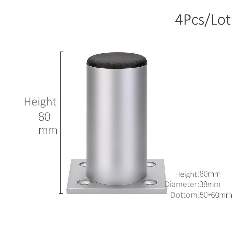 4Pcs Aluminum Furniture Legs Cabinet Foot DIY Thicken Adjustable 6-15CM TV Cabinet Support Leg bathroom Cabinet Feet