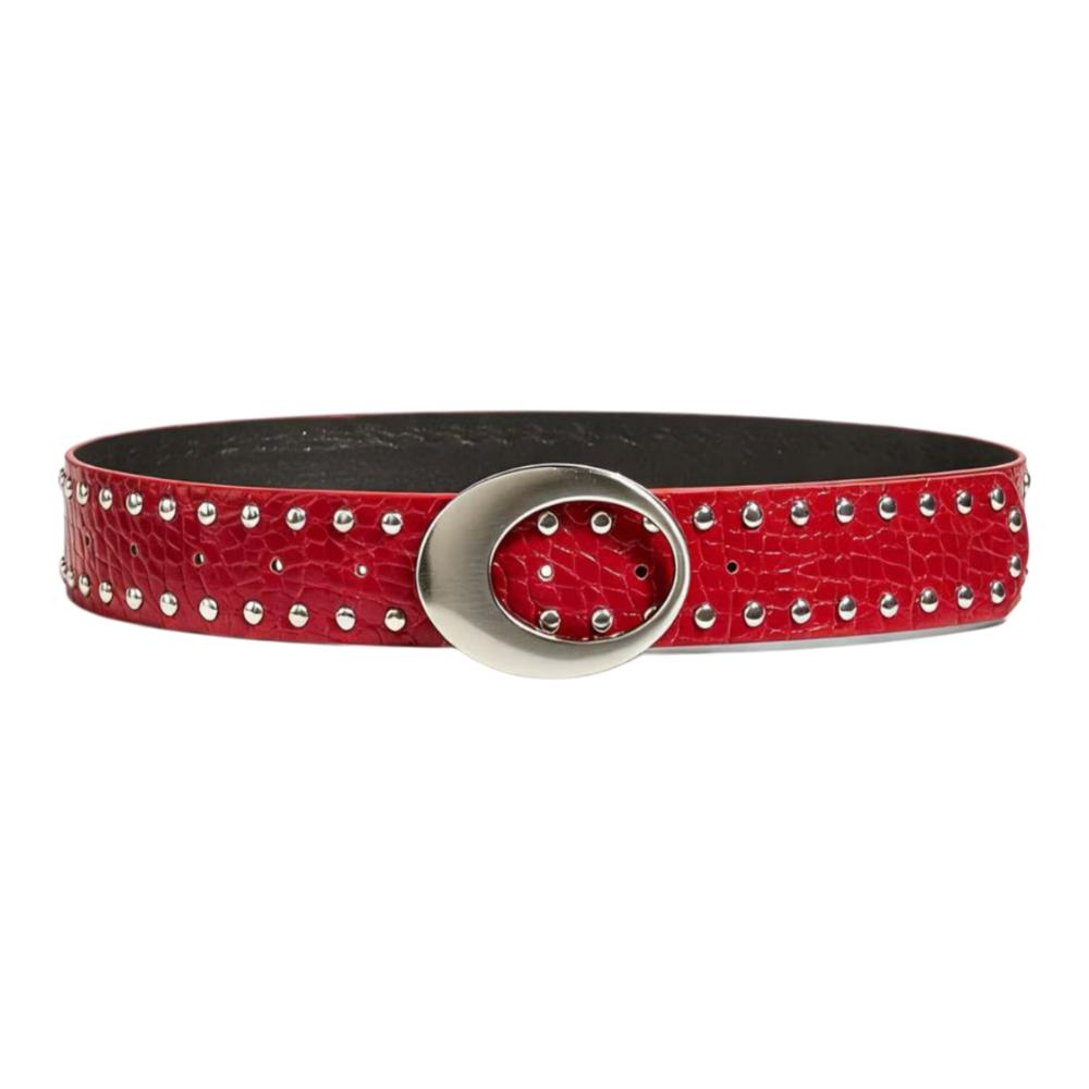 PU Leather Women Niche Belts Rivets Waist Belt Trendy American Retro Belt For Jeans,Skirt