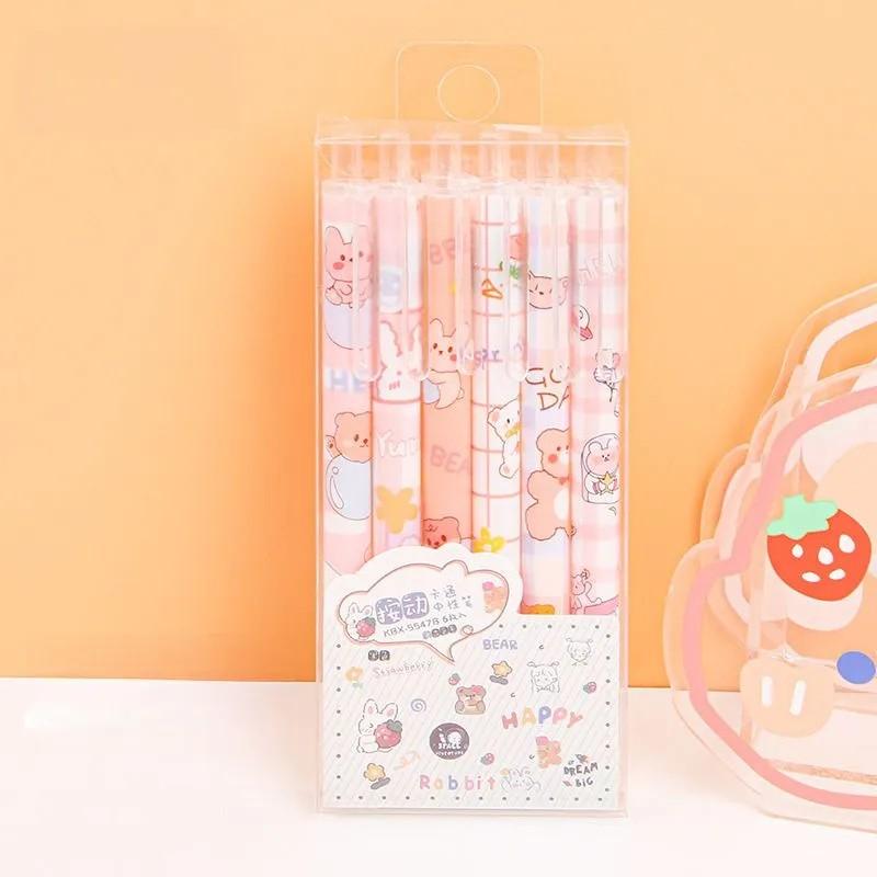 

Creative Cartoon Cute Push Pen 6ml рожевий