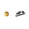 Bull Resin Figurine Modern Fruit And Animal Sculpture Art for Tabletop Bookshelf Dining Room Bedroom