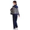 Spring 2025 Floral Hooded Jacket & Pants Set for Middle-Aged and Elderly Women
