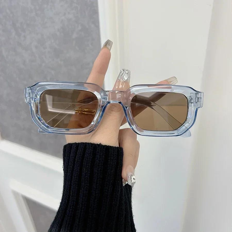 Beautiful Rectangle Sunglasses Women Men Fashion Brand Designer Colorful Sun Glasses Female Male Plastic Outdoor Eyewear