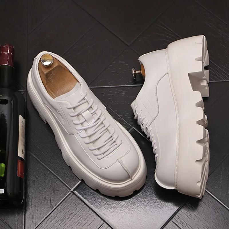 Men Sneakers Dress Shoes for Men Luxury Designer Male Platform Men Leather Man Shoes