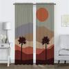 Sun Curtain Anti-mosquito Curtains 2 Pieces Home Interior Curtains for Living Room Tulle for Bedroom Halloween Decoration Shades