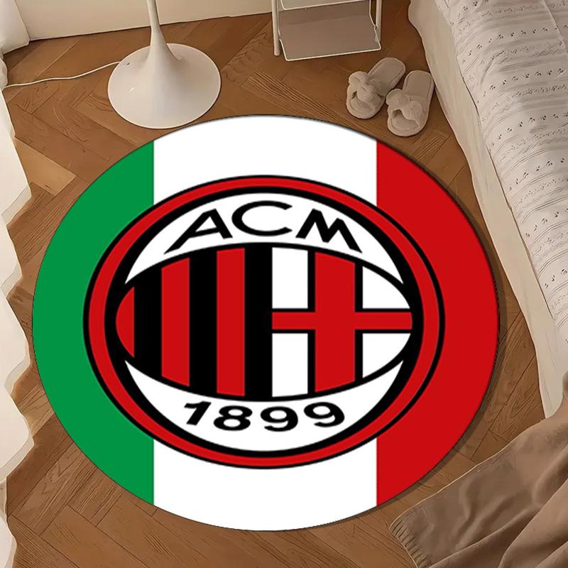 Ac Milan Round mat, Anti-slip Circle Carpet Chair rug For livingroom,Bedroom, doormat home decor Gift Christmas Gifts
