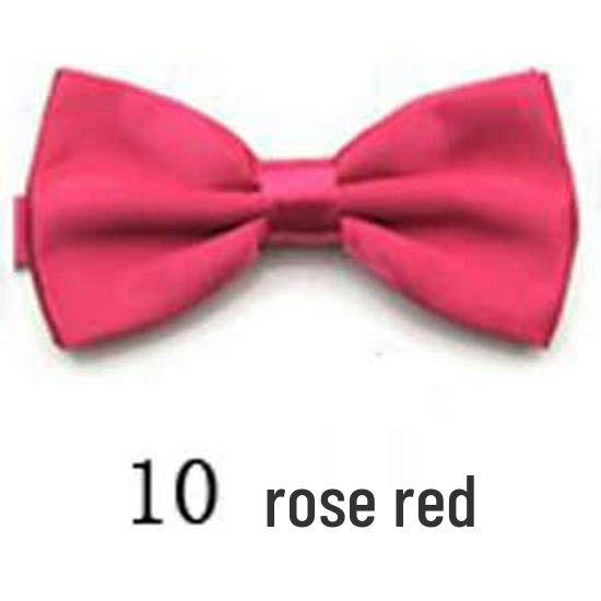 Krawatte im koreanischen Stil mit doppelter Lage für Männer und Frauen - Trendiges einfarbiges Hochzeitsaccessoire