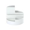 Organisateur de bureau - MAUL - Rond - Plastique ABS - Blanc transparent - 6 compartiments