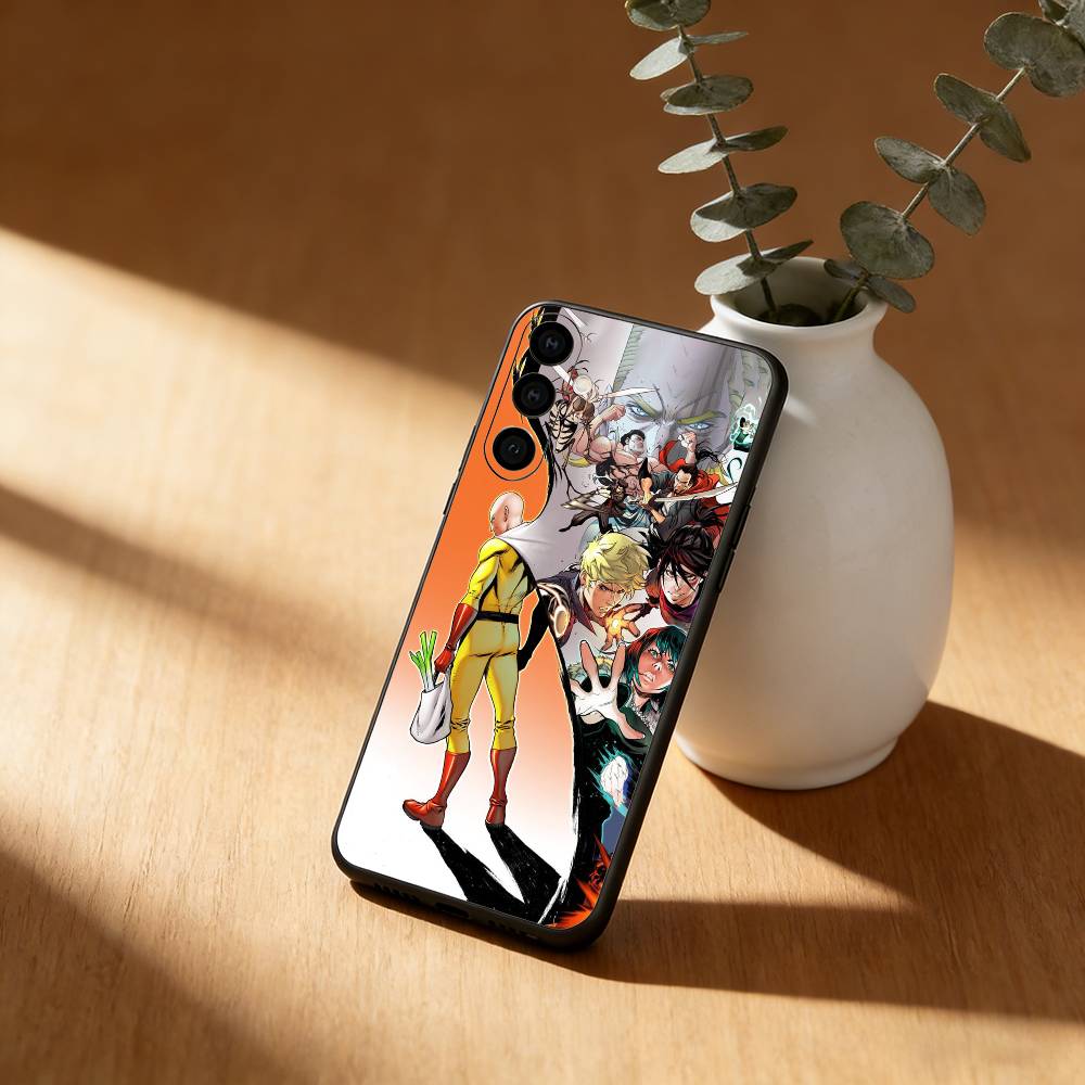 Anime O-One P-Punch Man Phone Case For Samsung Galaxy A91,80,73,72 ,71,53,52,32 ,31,22,21s,20,Soft Black Case