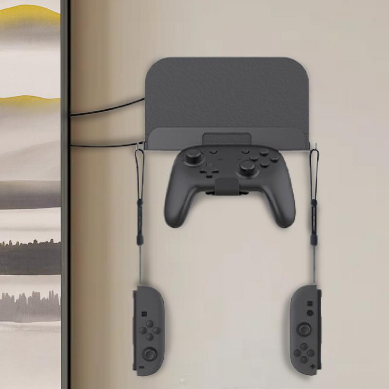 Wall Mount Host Universal Wall Bracket with Controller Hook Stand Holder Handle Storage Rack for Switch2 Game Console