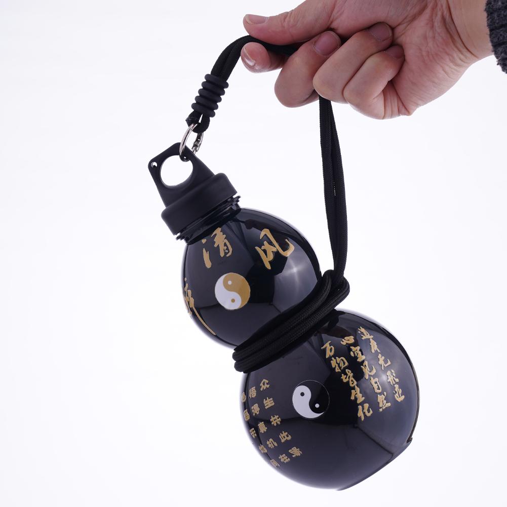 Portable Gourd Water Bottle 750ML Large Capacity Sports Water Bottle With Strap Waist Rope Chinese Retro-Inspired Water Kettle