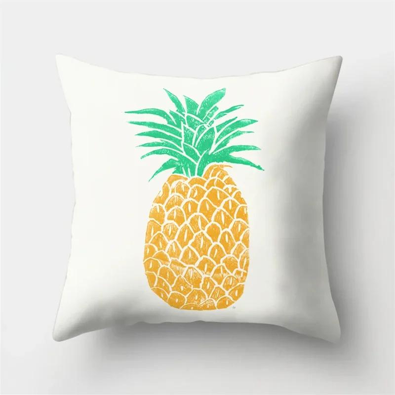 Creative Cartoon Pineapple Fruit Art Bedroom Sofa Car Waist Cushion Pillowcase Home Decoration
