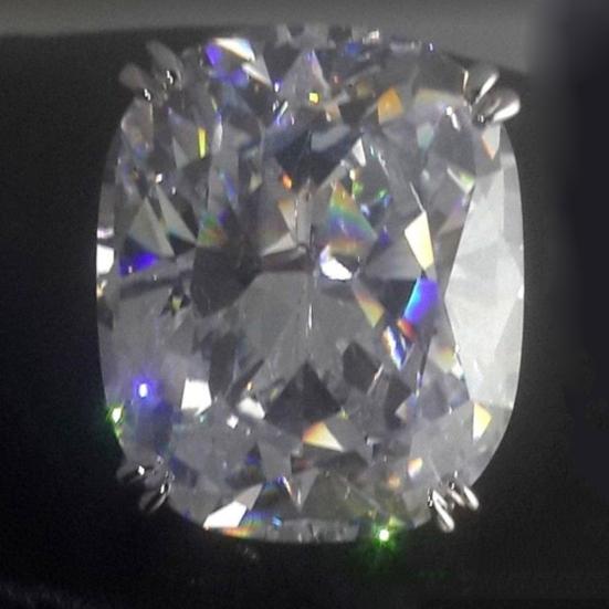Large Cubic Zirconia Square Luxury Women Finger Ring Proposal Wedding Jewelry
