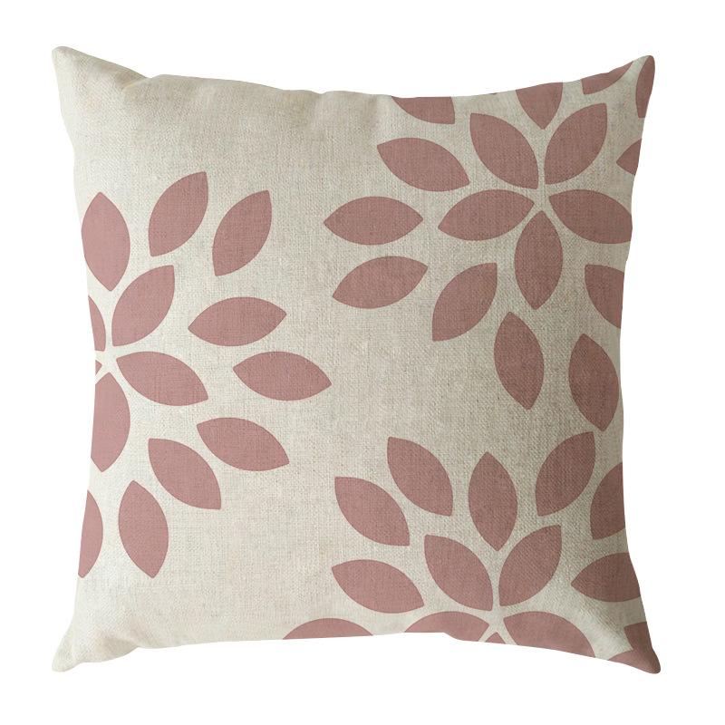 Simple Geometric Linen Pillow Case Digital Printing Modern Duvet Cover Sofa Car Pillow