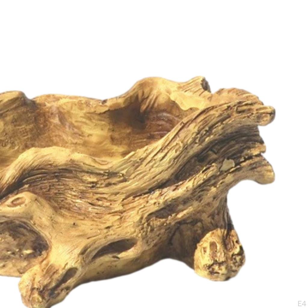 Artificial Driftwood Plante, Resin Flower Pot Container, Irregular for Outdoor