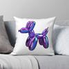 Purple Metallic Dog Square Pillowcase Polyester Linen Velvet Creative Zip Decor Sofa Seater Cushion Cover