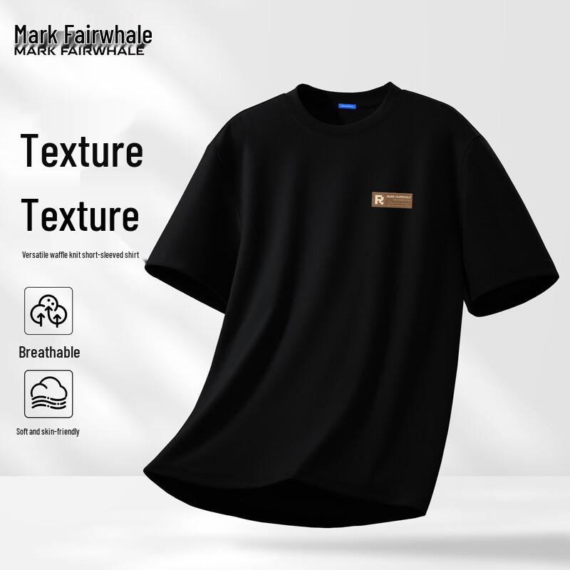 Mark Fairwhale Men s Ice Silk Waffle Knit Short Sleeve T-Shirt 2XL