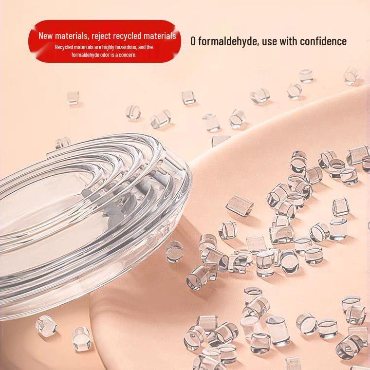 Self-Adhesive Transparent Silicone Corner Protector for Walls and Edges
