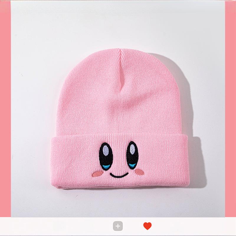 Căciulă roz la modă pentru vreme rece cu Kirby - Stil drăguț de inspirație japoneză pentru studenți