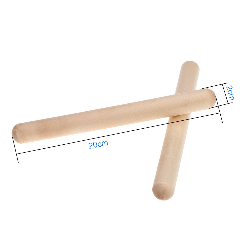 Pair of Rhythm Sticks Birch Kid Children Musical Toy Gift Percussion Instrument