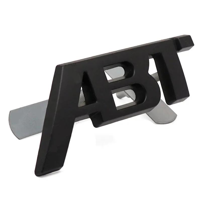 3D Metal ABT Logo Front Grill Side Fender Badge Rear Trunk Boat Emblem Car Sticker For VW A3 A4 A5 A6 A7 A8 Q3 Q7 Q7 TT RS