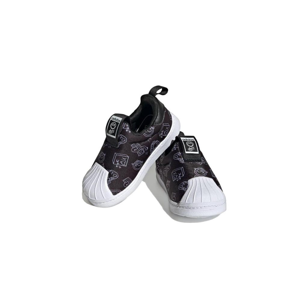 adidas Originals SUPERSTAR 360 Comfortable Slip Resistant Abrasion Resistant Low Top Skateboard Shoes Black White HQ4099