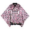 [HONGFU] Women's Japanese Pattern Mini Kimono Dress, Japanese Style Yukata Nightwear with Belt, Yosakoi Costume, Flower Dress (54# Red, One Size)
