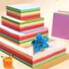 Macaron Color Origami Paper for First Grade - A4 Square Sheets for Kids