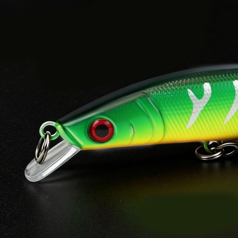 Jerkbait Fishing Tackle Set for Stream Casting and Shallow Water Use, 5 Piece 88 Mm Artificial Baits Fishing Lures with Fish Eye Detail