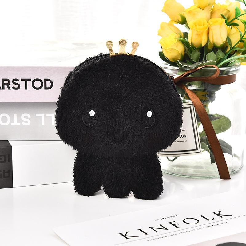 Kawaii Cartoon Mini Mica Caracatiță Pluș Zero Portofel Fată Drăguț Plus Monede Portofel Geantă de depozitare Chei Cadouri de petrecere de vacanță pentru copii