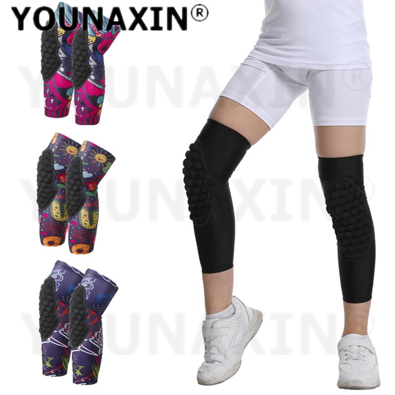 1 Paar Unisex Meisjes Hardlopen Kniebeschermers Kind Basketbal Brace Voetbal Honkbal Jongen Fietsen Sport Ondersteuning Knieschijf