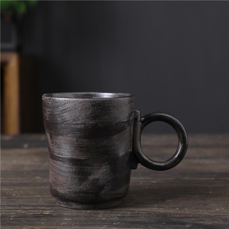 

Ретро Керамическая Кофейная Чашка Ручной Пунш Подвесное Ухо Кофейная Керамическая Чашка Бытовая Высококлассная Послеобеденный Чай Грубая Керамика Керамическая Чашка 160ml