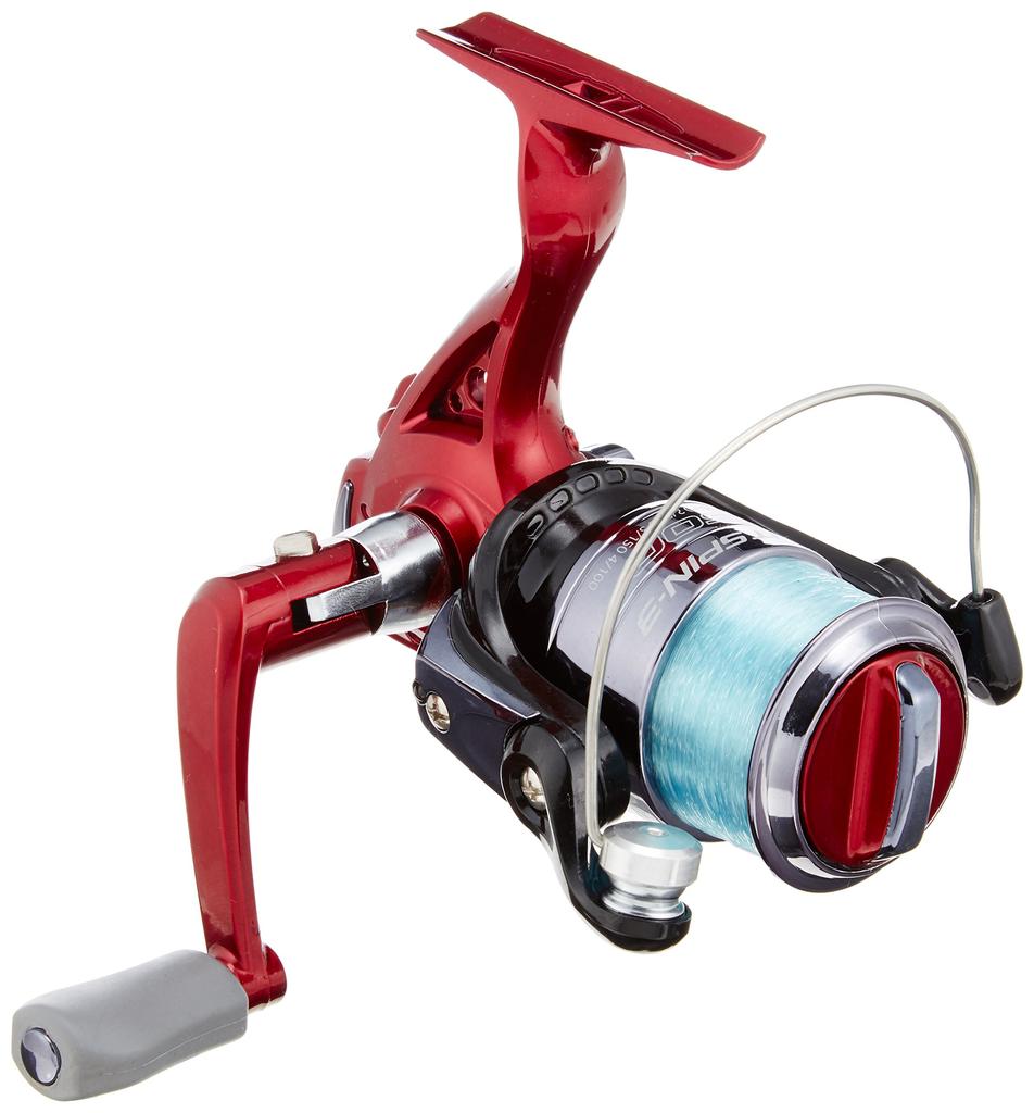 Котушка спінінгова Osaka Fishing Gear Night Spin 3 2500 NSP32500KR, що світиться під час обертання (ОГК) Чорний / Червоний
