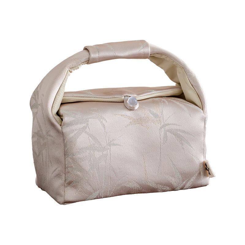 Brocade Embroidered Bamboo Tea Set Storage Bag Portable Travel Storage Bags Drinkware Teaware Chinese Traditional Tea Cozies