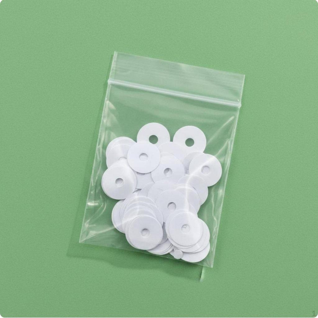 100 Pieces Piano Paper Washers Assorted Thicknesses Key Leveling Shims Keyboard Balance Rail