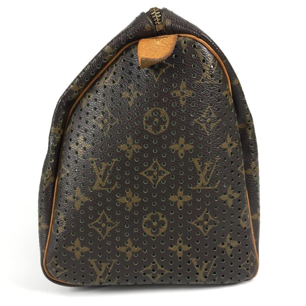 Louis Vuitton M95181 MonogramPerfo Speedy30 Tote Bag Hand Bag Green/Brown