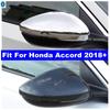Car Styling Side Rearview Mirror Protect Decor Shell Cover Trim ABS Accessories For Honda Accord 2018 - 2025 Carbon Fiber Look
