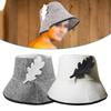 Soft Felt Hat Grey Water Absorbent Hat Reasonably Designed Size Simple And Elegant Design Smooth And User-friendly For Braids