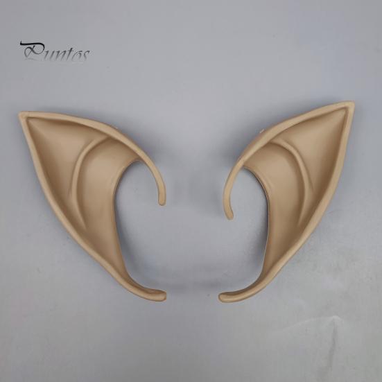 3 Pairs Rubber Elf Ears 10cm 12cm Role-Playing Decorative Ears Cosplay Fairy Pixie Soft Pointed Tips Anime Party Dress Up Costume Makeup Accessories