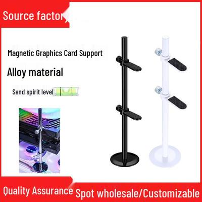 All-Aluminum Vertical Graphics Card Support Bracket - Anti-Bend Holder for Desktop (4060/7900)