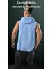 Men's Quick-Dry Hooded Sleeveless T-Shirt for Fitness and Boxing