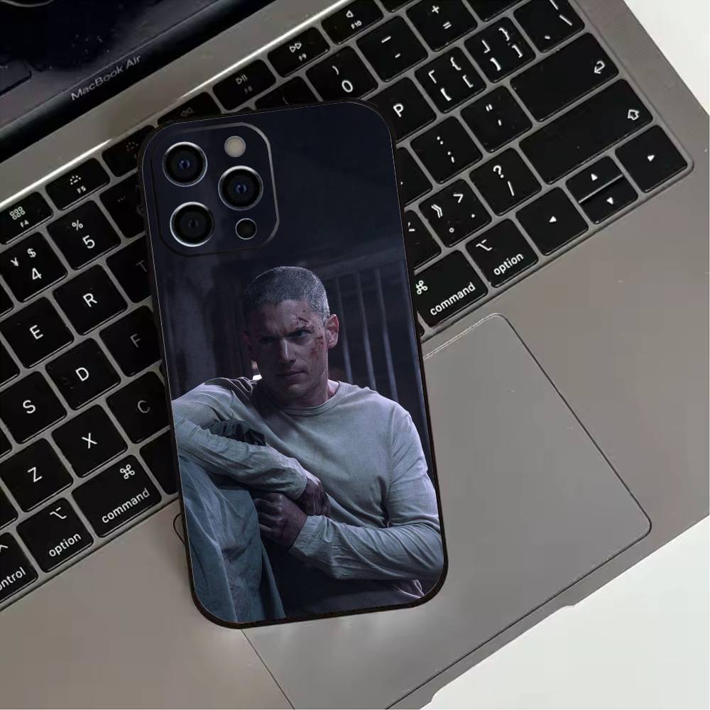 Movie P-Prison B-Break  Phone Case For iPhone 17,16,15,14,13,12,11 Plus,Pro Max,XS,Soft Silicone Black Cover