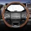 Suitable for Gmc Sports Suede Steering Wheel Cover, Split Snap-On Anti-Slip Cover for Models Such as Sierra 1500 Hd, Yukon,