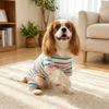 Elastic Colorful Striped Dog Jumpsuits Breathable Puppy Rompers Fashion Cat Pajamas  Cats Dogs