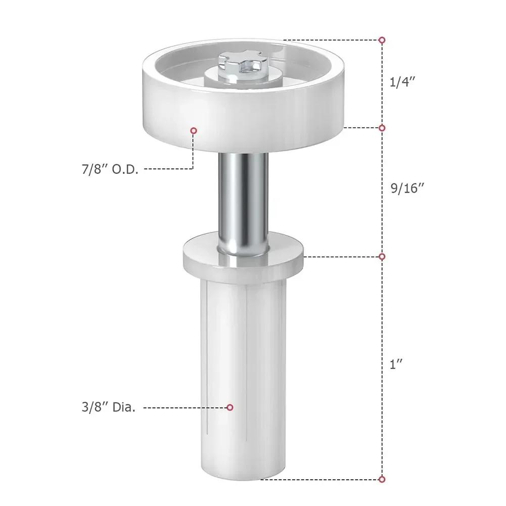 4PCS Bifold Door Top Pivot Hinge Guide Wheel Bifold Cabinet Door Hardware Repair Parts Sliding Door Metal Top Pivot