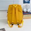 The Schoolbag Is Simple and Versatile, the Korean Version Is Solid Color, Light and Trendy Casual Back.
