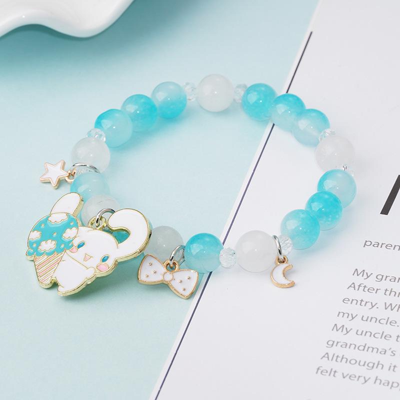 2023 Korean Style Temperament Cute Cinnamoroll Crystal Beaded Bracelet for Women